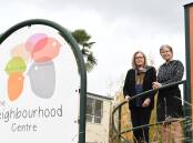 The Neighbourhood Centre executive officer Jean Fell and community engagement officer Terisa Ashworth. Picture by Rachel Chamberlain