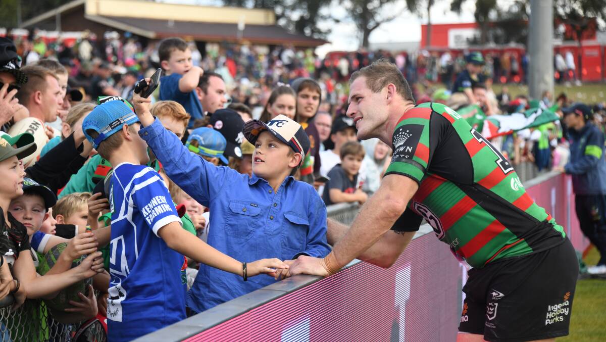 Keen footy fans will have to go to places like Mudgee and Bathurst now interact with NRL players like Tom Burgess. Picture by Amy McIntyre