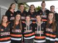 The Orange Netball Association under 17s side. Picture by Riley Krause
