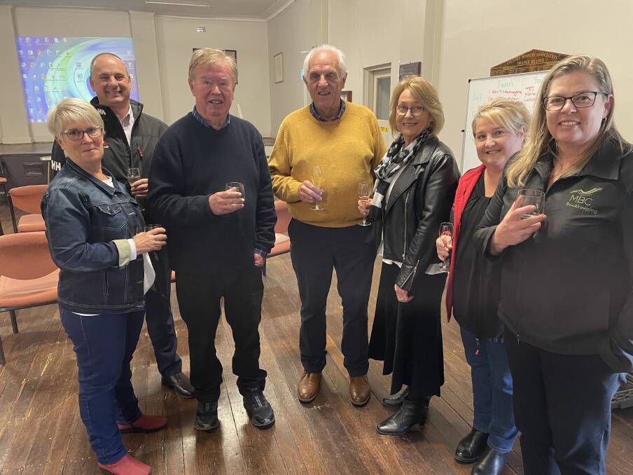 L to R: Mary Brell, Denis Tyrie, Murray Paterson, Richard Hattersley, Geraldine Colless, Tracey Holdsworth and Fiona Tyrie. Picture by Dominic Unwin