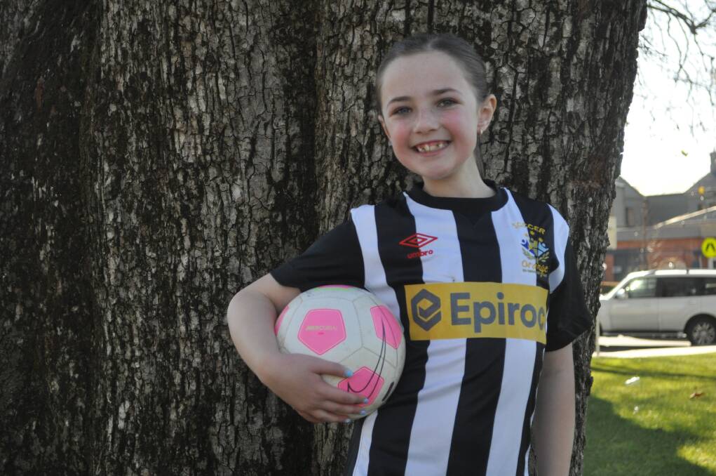 Maddi Roberts is ready to cheer on Ellie Carpenter and the Matildas at the FIFA Women's World Cup. Picture by Dominic Unwin