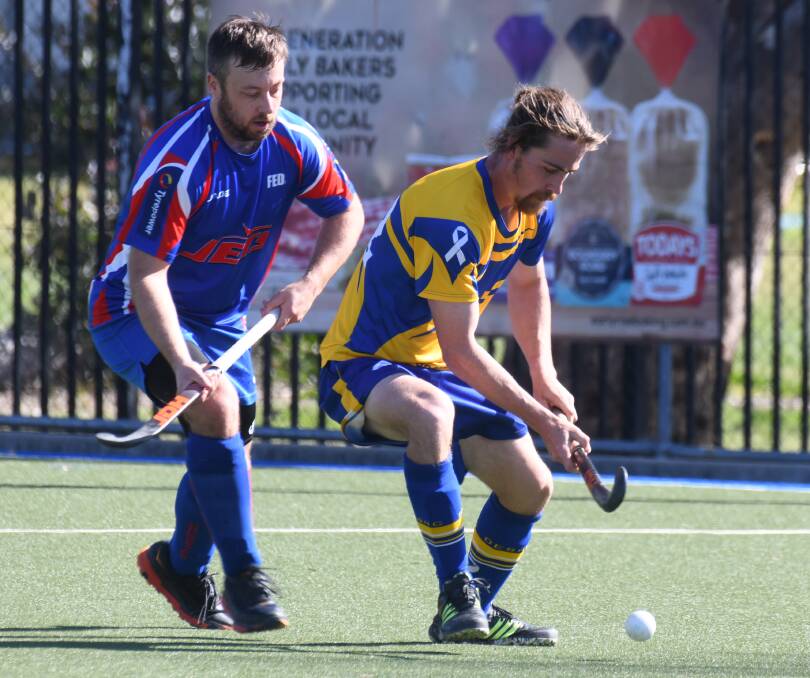 Feds Jets and Orange Ex-Services X-Men clash in the 2023 division one men's grand final. Picture by Jude Keogh