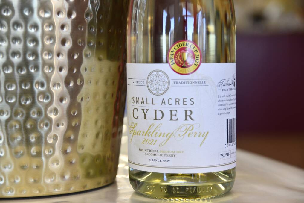 Orange's Small Acres Cyder won gold in Tokyo city in the 2023 Japan Cider Cup. Picture by Carla Freedman.