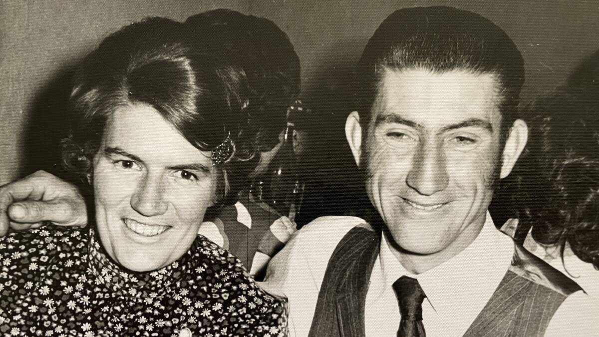 Couple Mary and Michael Mulhall at a ball in Molong when they were younger. Picture supplied.
