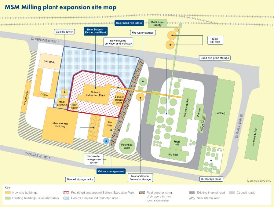 Plant expansion site map. Picture from MSM Milling website