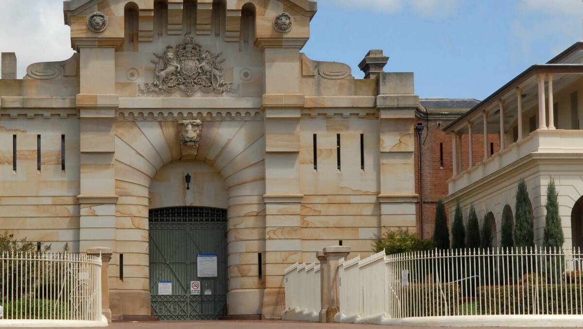 Bathurst jail's main portal was designed to be an 'intimidating' entryway for prisoners, built by architect James Barnet. File picture.