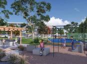 Masterplan designs for one of the two Redmond Place playground spaces. Picture from Orange City Council papers