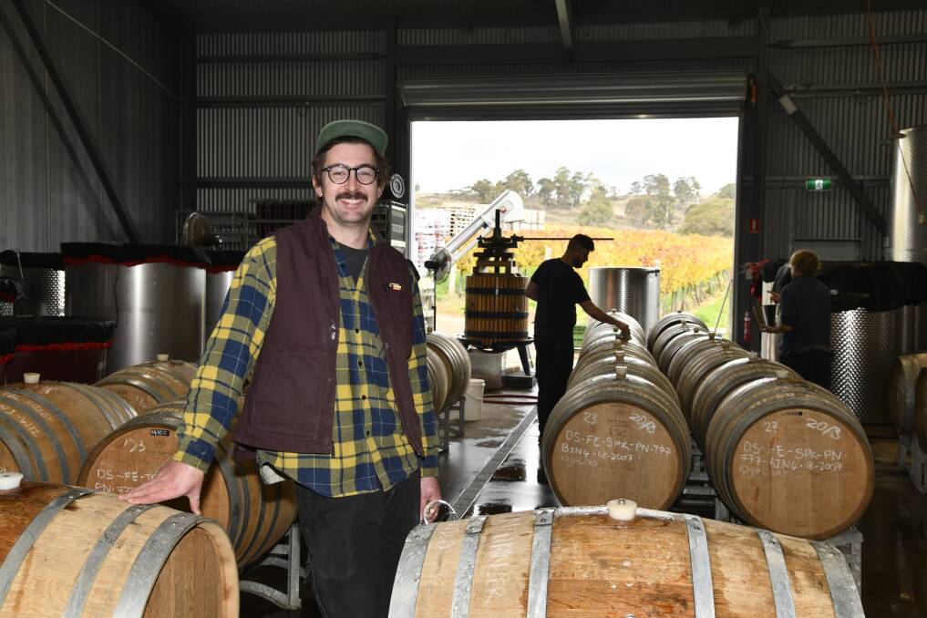 De Salis Wines' head winemaker, Mitchen Svenson is feeling excited for the 2023 wine season. Picture by Jude Keogh.