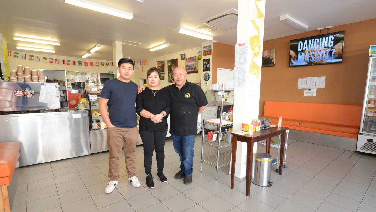 Sebastian, Sopee and Rodney Soo at The Cheeky Barista Cafe back in 2020. File picture by Jude Keogh