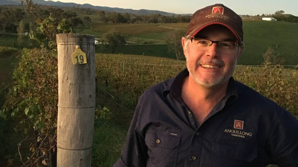 General manager and owner of Angullong Wines, Orange's Ben Crossing is covering 'all angles' with recent trust stamp further sealing business practice. Picture supplied.