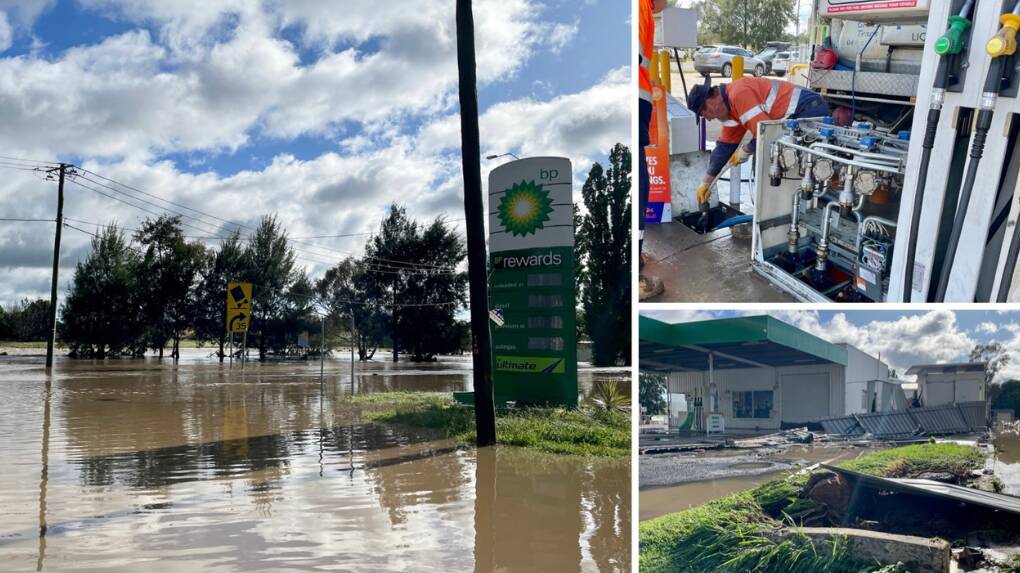 The flood aftermath at the Molong BP back in November, 2022. Pictures by Emily Gobourg.