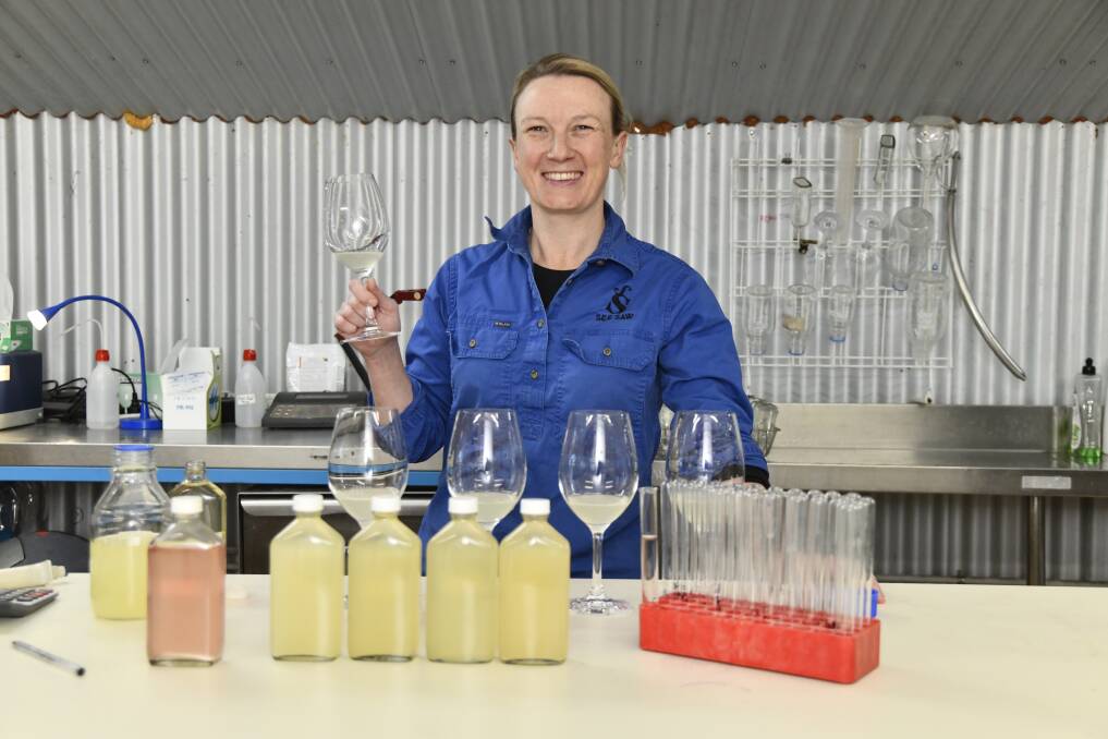 Head winemaker for Orange's See Saw Wine label, Monica Gray has nabbed one of 15 places across the country for Wine Australia's Future Leaders program. Picture by Jude Keogh.