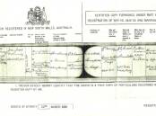 A copy of certified death certificates for Cargo couple in the Central West, John and Mary Carmody. Picture from NSW Registry of Births, Deaths & Marriages