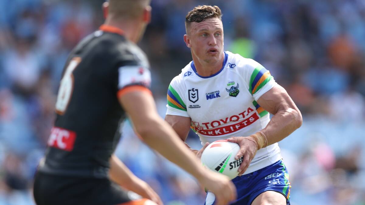 Jack Wighton played in Canberra's trial loss to the Tigers. Picture Getty Images