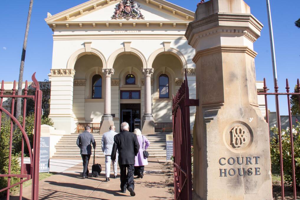 Michelle Bright's family memebrs and supporters at Dubbo courthouse on May 10. Picture by Belinda Soole