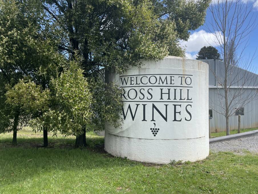 Ross Hill Wines, Orange. The CEO of Sydney's International Convention Centre Geoff Donaghy and head sommelier William Wilson are in town to shore up relationships with local wine producers and form new ones. 