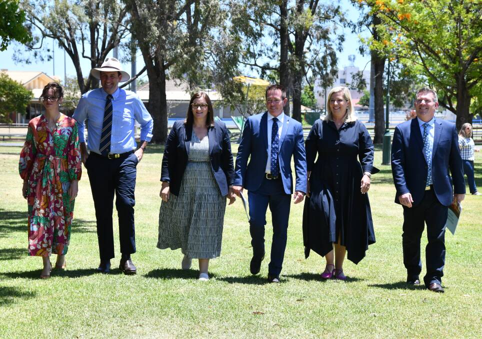 NSW National Party ministers at the at the 'Our Vision for Regional Communities' launch in Dubbo on Monday. Picture by Jude Keogh. 
