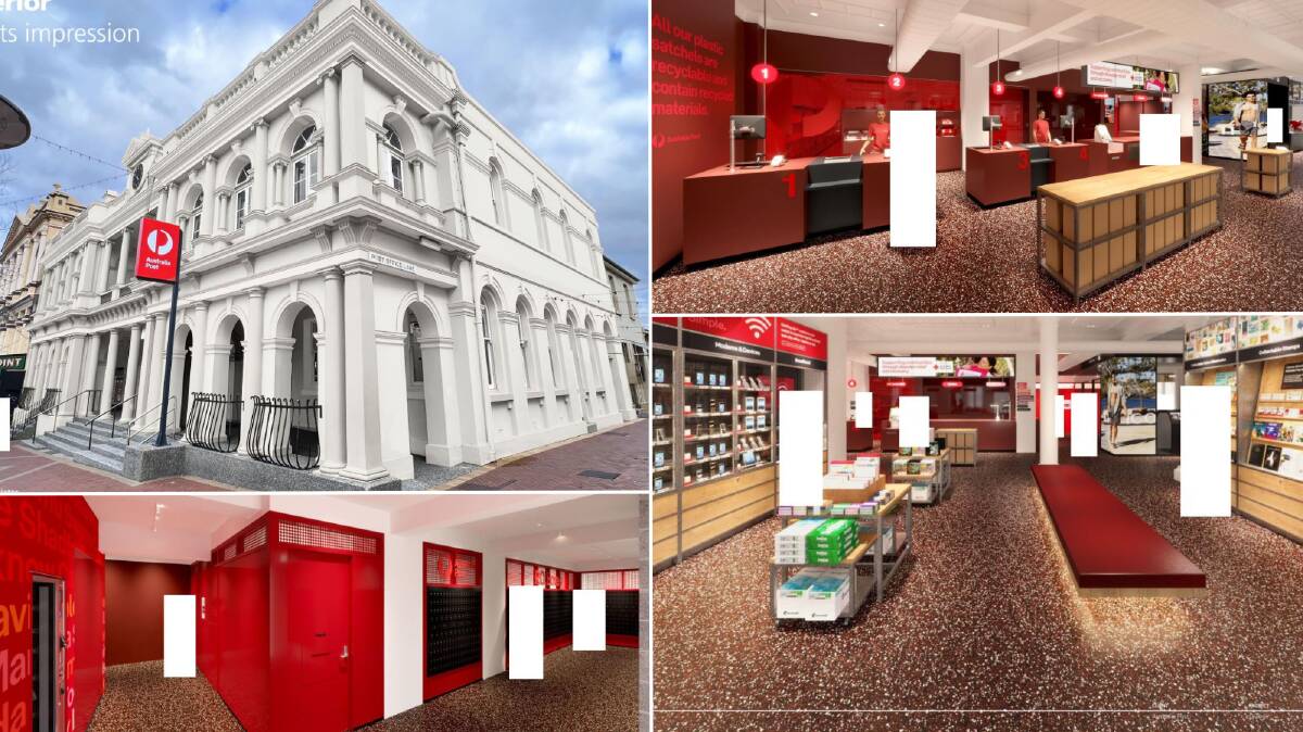 Design plans for the Orange Post Office revamp as filed by Australia Post with Orange City Council. 