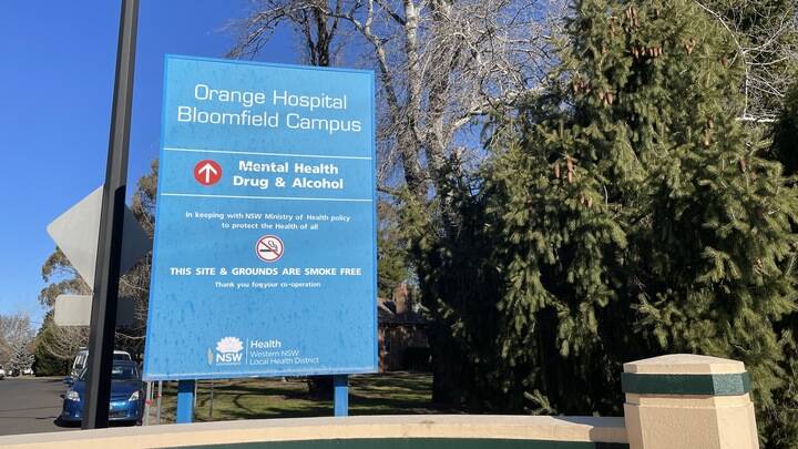 Sewerage spill at Orange hospital safety contained. Picture by Nick McGrath
