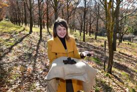 Luisa Machielse holding truffles found at Borrodell estate. Picture by Carla Freedman 