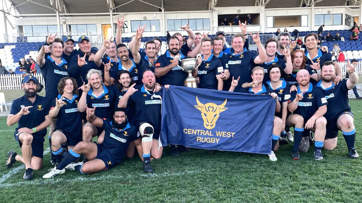 Central West celebrates winning the 2023 Caldwell Cup in Tamworth on Sunday. Picture by Samantha Newsam 