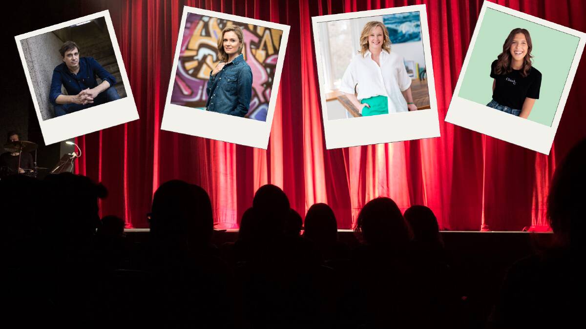 Trent Dalton, Julia Baird, Leigh Sales and Hannah Ferguson are part of the Live & Local for Sydney Writers' Festival. Picture from Canva and file