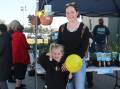 Victoria and Madison McLeay at the Bathurst Farmers' Markets in May. Picture by Phil Blatch.