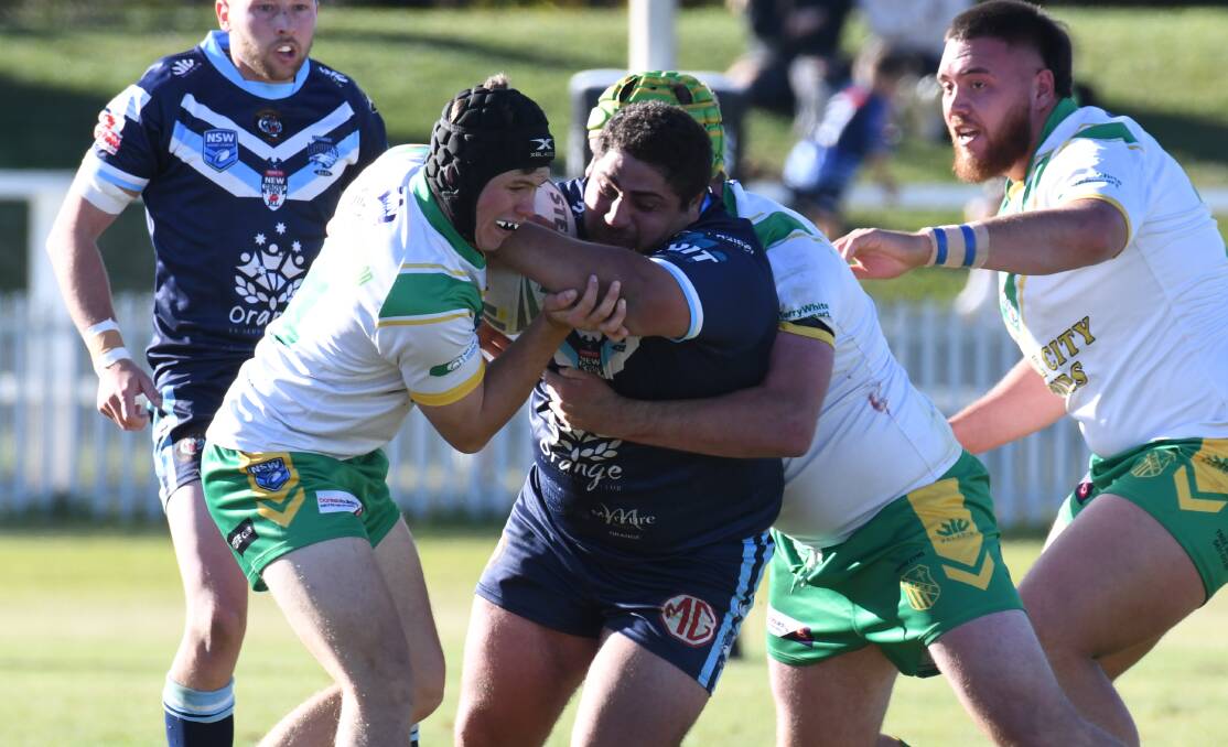 Orange Hawks prop Deryne McKenzie trucks it up during the 2022 Peter McDonald Premiership. All clubs that competed in the 2022 season have nominated four teams for the 2023 campaign. Picture by Carla Freedman.
