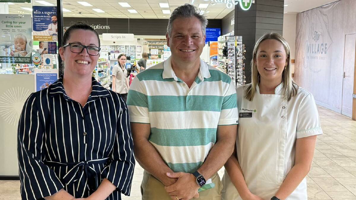 Phil Donato recently caught up with Life Pharmacy Group Community Engagement Coordinator Alex Wood (left) and Orange Life Pharmacy's pharmacist Georgia Campbell (right) at their first Mums and Bubs event for the year. Picture supplied