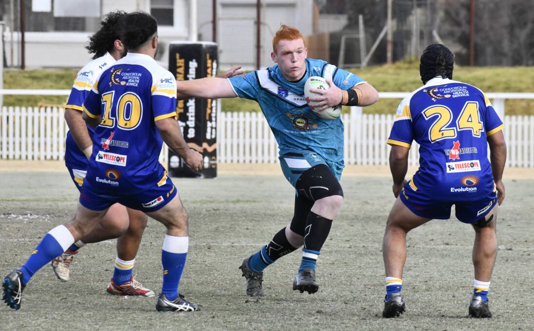 Isaac Petty in action for the Warriors on Sunday at Wade Park. Picture by Carla Freedman.