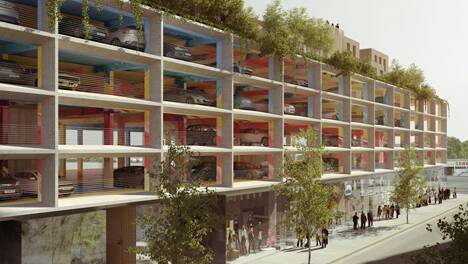 The Bordeaux car park designed by Brisac Gonzalez has been used by Orange City Council in promotional material to show what a multi-story complex on the Ophir Car Park site might look like. Picture supplied