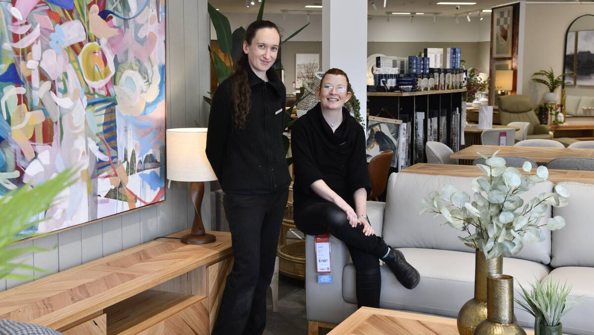 Megan Dickson and Chantal Dennis were among the first employees at Oz Design Furniture. Picture by Carla Freedman.
