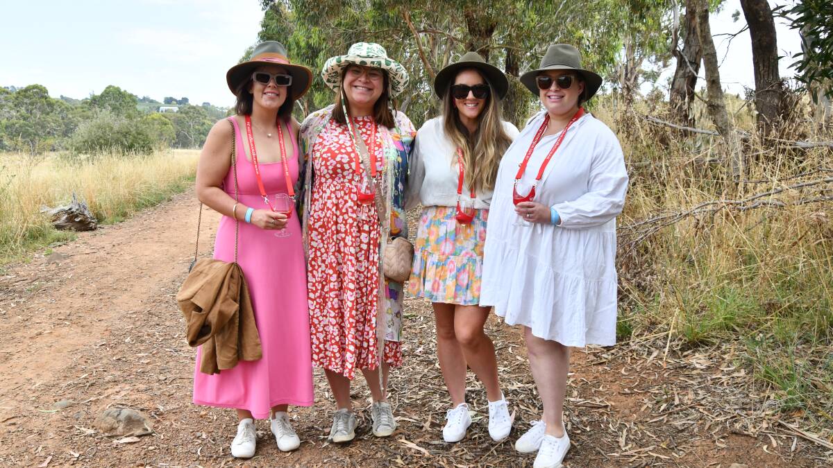 Bec Ryan, Jess Condliffe, Sally Wright, Tahnee Keen at an Altitude event at Lake Canobolas in March 2023. Picture by Carla Freedman