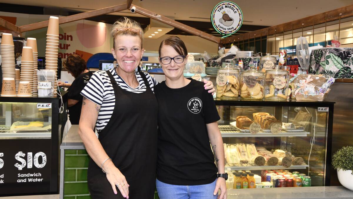Natalie Reid and Chantelle Davies have taken ownership of The Middle Coffee Shop in Orange Central Square. Picture by Jude Keogh