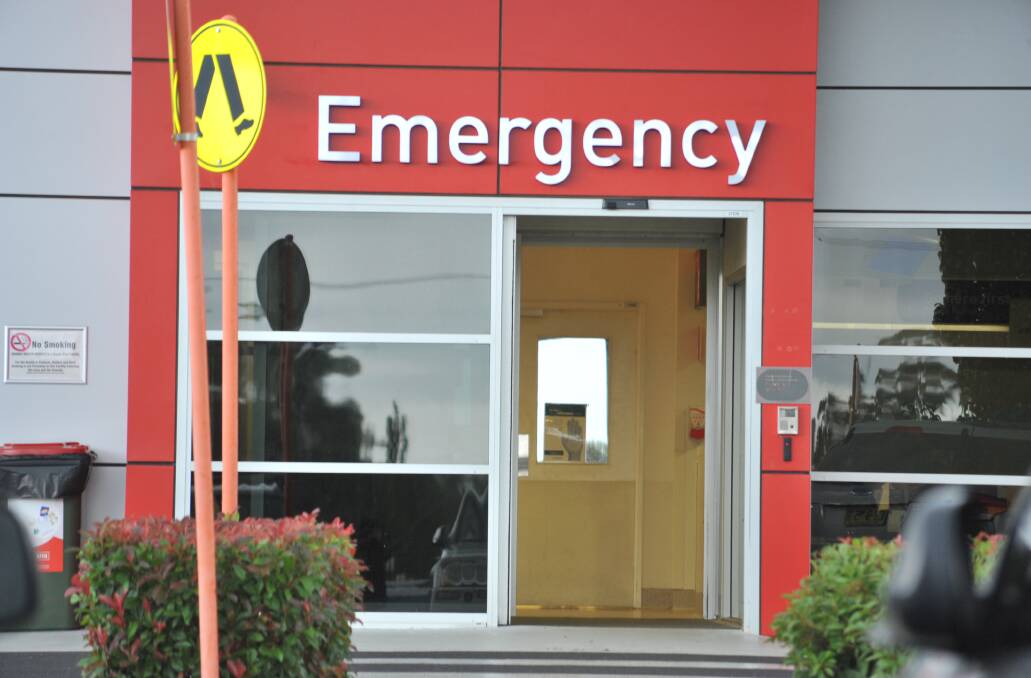 The front of the Orange Hospital emergency department where a man intimidated a triage nurse and caused an affray. File picture
