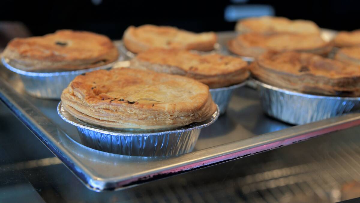A tray of meat pies at Orange Pie Company, which has oped a second shop in Orange. Picture by Carla Freedman