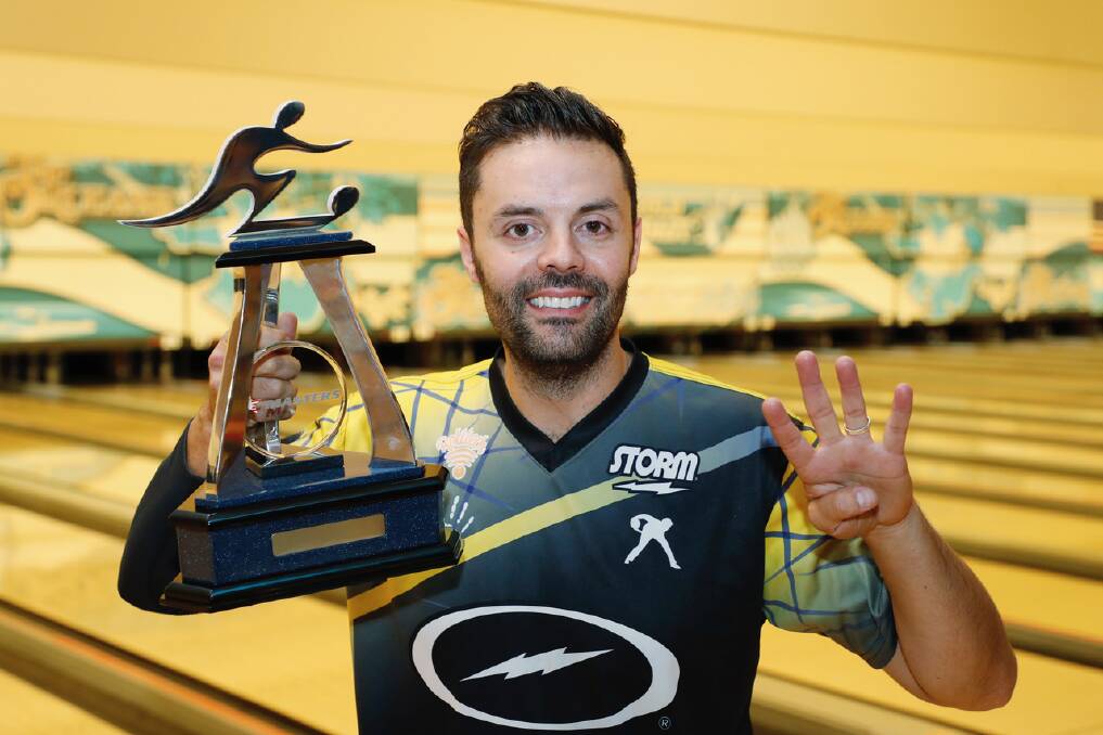 THE GOAT?: Jason Belmonte celebrates his fourth Masters title, which was his eighth major and gave him legitimate claim to the best of all-time mantle. Photo: PBA