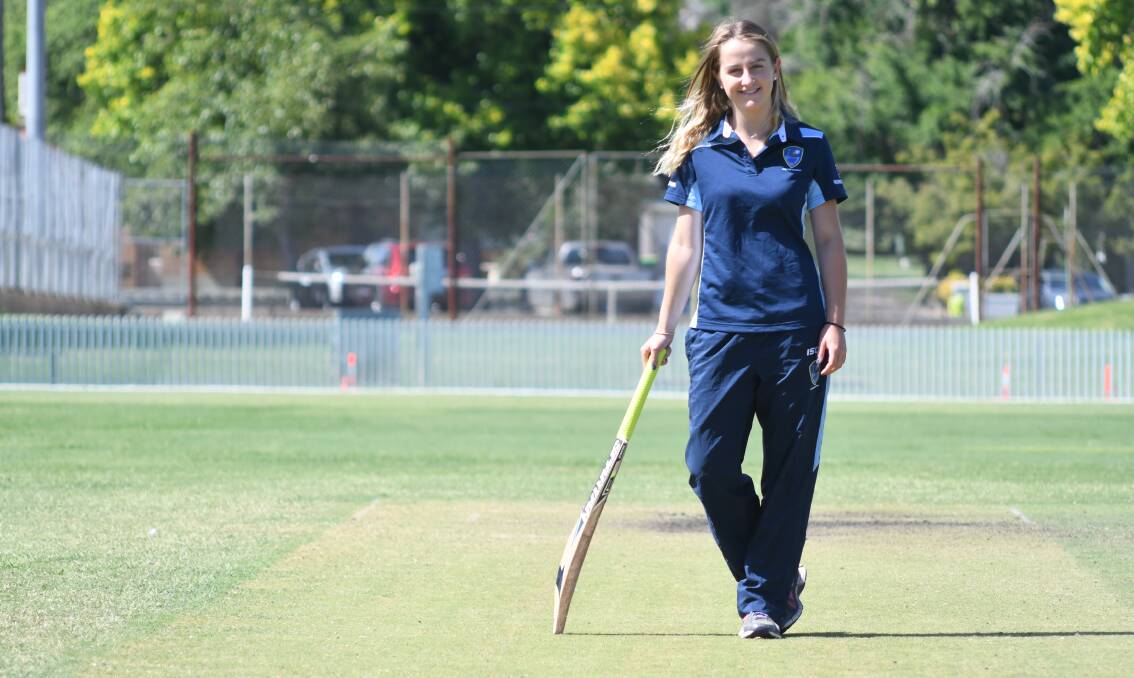 COUNTRY GAL: Former Kinross all-rounder McKenzie Carr, fresh from helping ACT-NSW Country to the under-18 national championship. Photo: JUDE KEOGH