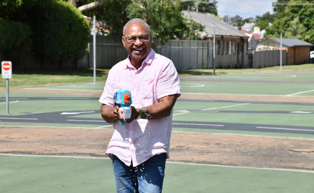 Gerald Power is keen as could be following the announcement that Orange would be getting its own splash park. Picture by Carla Freedman.