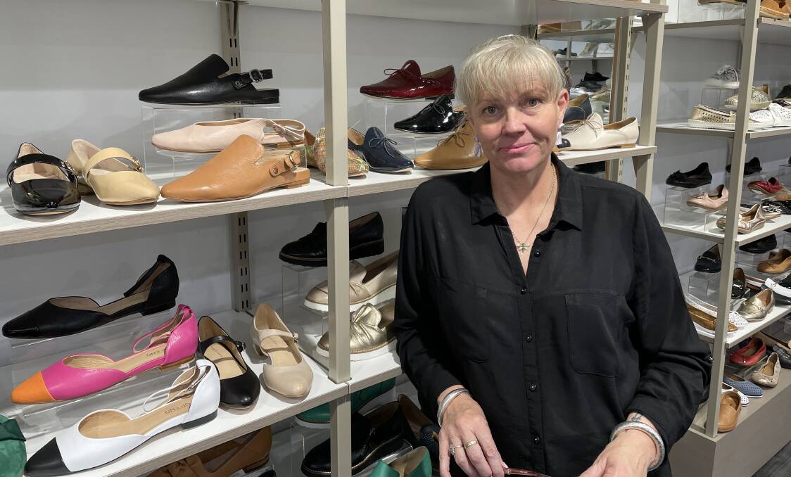 Natalie Reid is second in charge (2IC) at the Mathers shoe store in the upper level of the Orange Central Square Shopping Centre. Picture by Riley Krause.