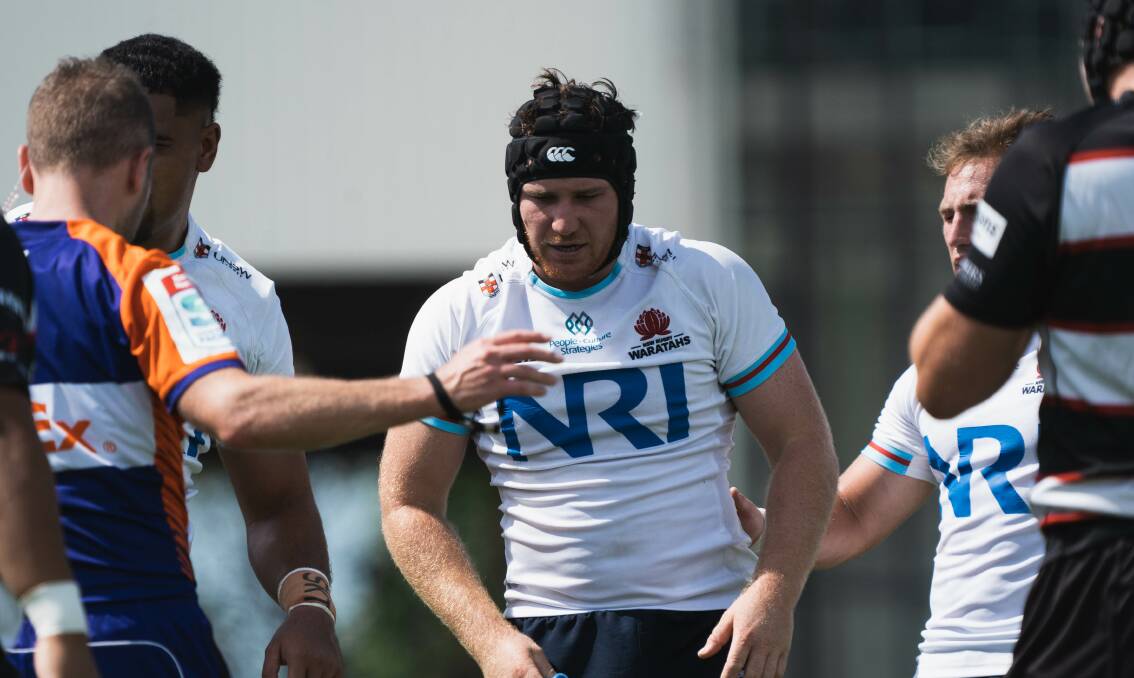 Hunter Ward during a trial game for the Waratahs. Picture by NSW Waratahs.