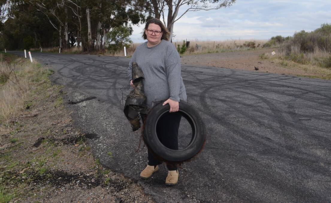 Angeline Smith fears someone could be killed by a group of drivers she has labelled the 'burnout crew' causing havoc in Panuara. Picture by Riley Krause