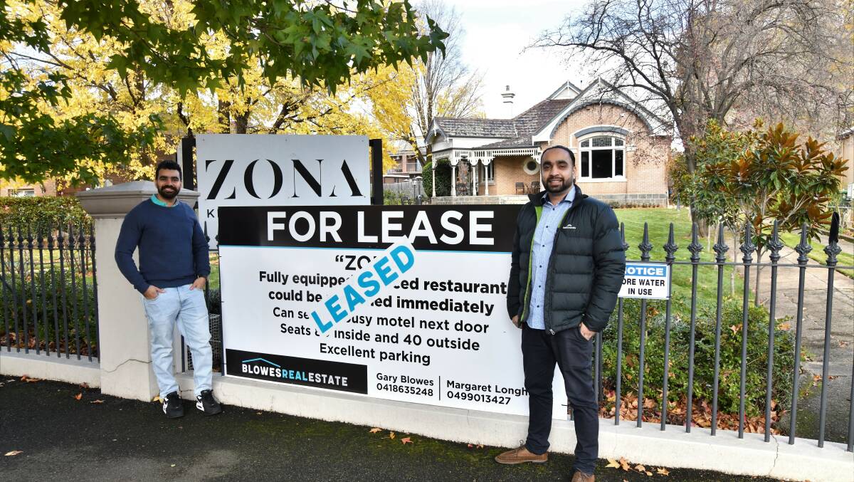 Rubandeep Singh and Maninder Singh will open a new restaurant at the former Zona site. Picture by Carla Freedman