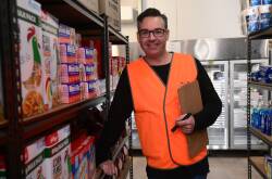Foodcare Orange coordinator Tim Mordue inside the March Street shop. Picture by Carla Freedman