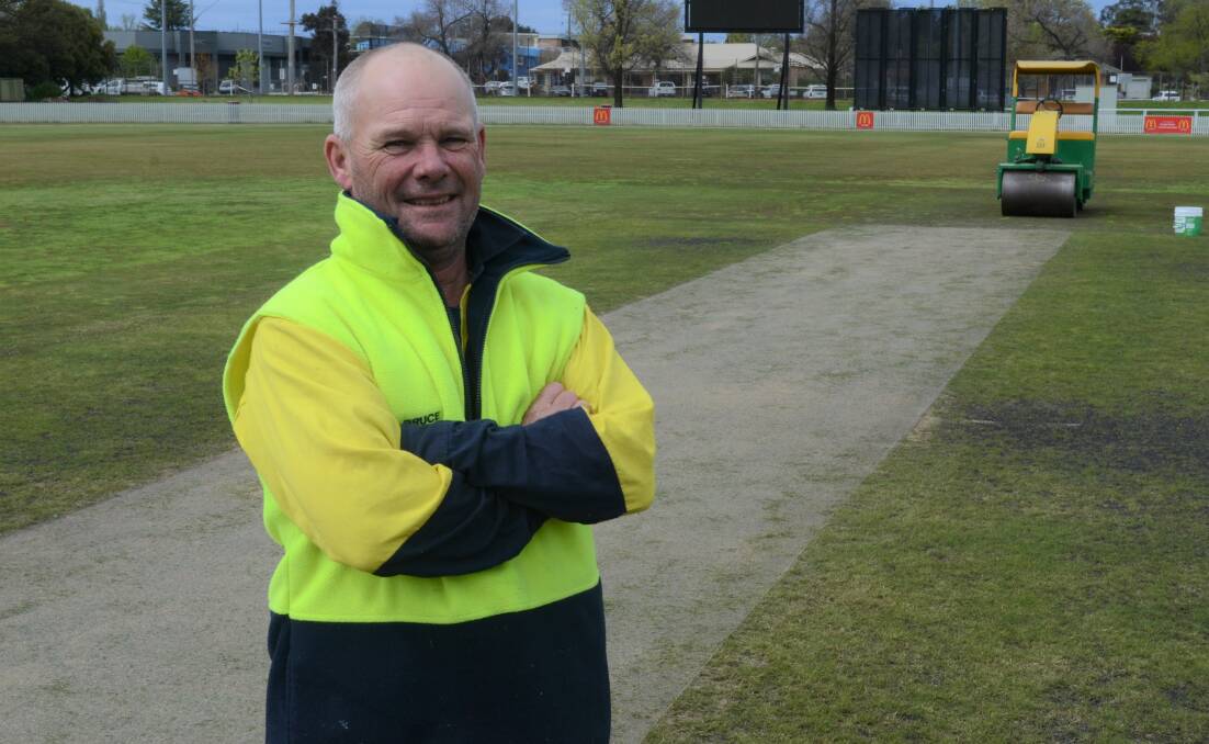 Bruce Cousins will be working tirelessly to make sure Wade Park is ready for cricket season as soon as possible. Picture by Riley Krause.