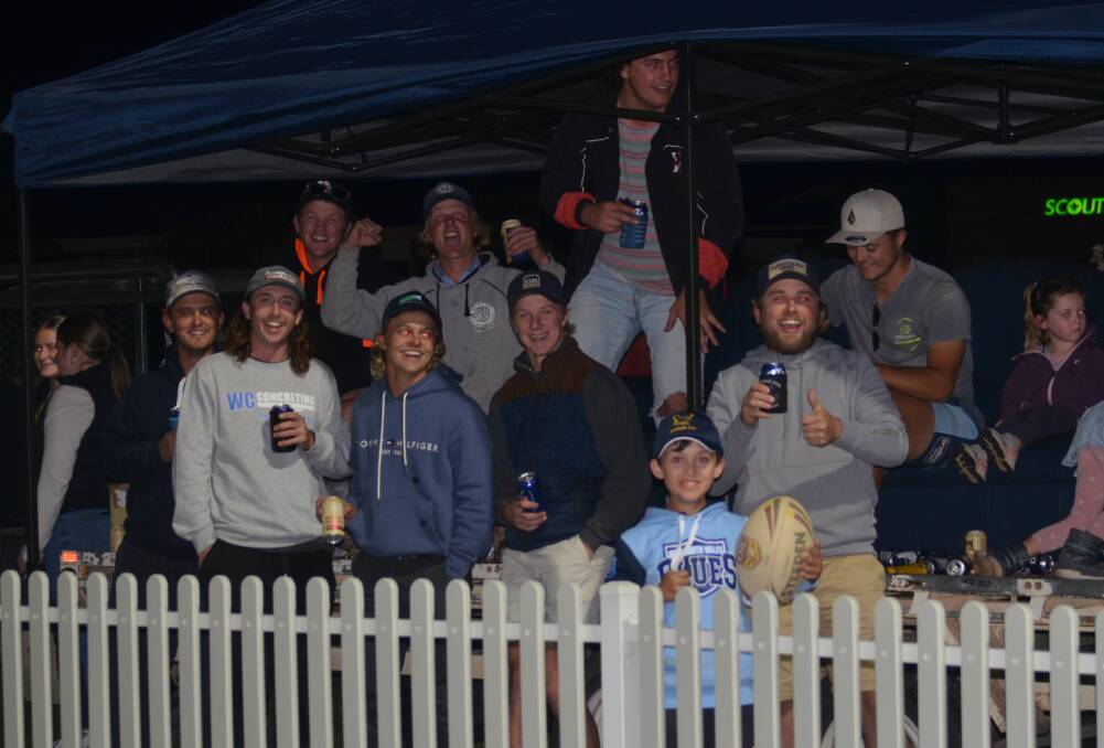 The Molong faithful were loving the Friday night vibes when the Bulls took on the Boomers. Picture by Riley Krause.