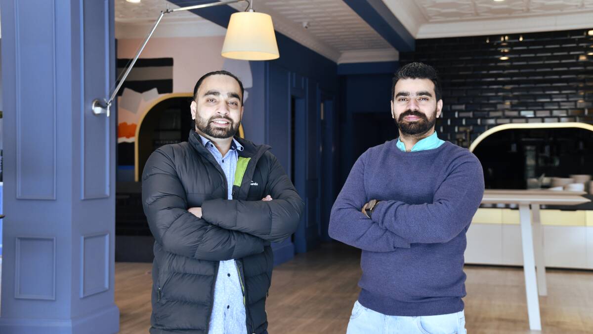 Maninder Singh and Rubandeep Singh are excited to bring a new taste to town. Picture by Carla Freedman
