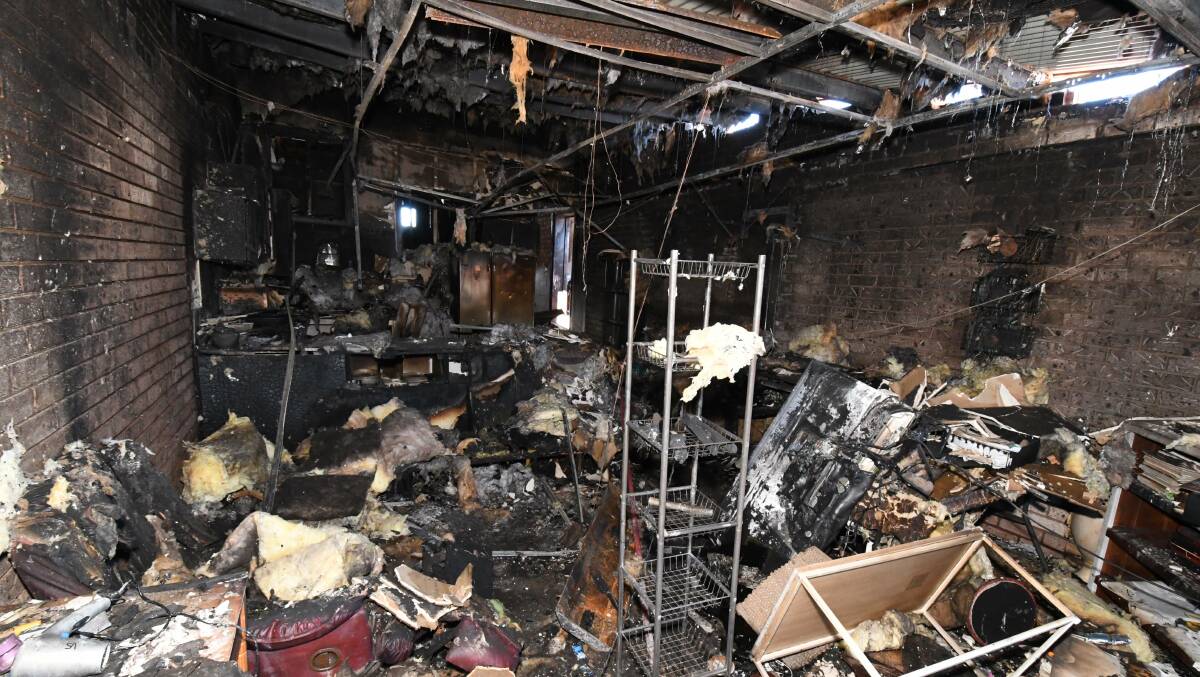The inside of Kelly Tanks' apartment following the Summer Street fire on April 5, 2021. Picture by Carla Freedman