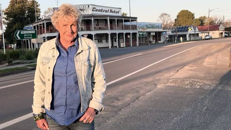 Heather Ewart grew fond of Eugowra when they filmed in 2020 and wanted to come back three years later after floods devestated the town. Picture supplied