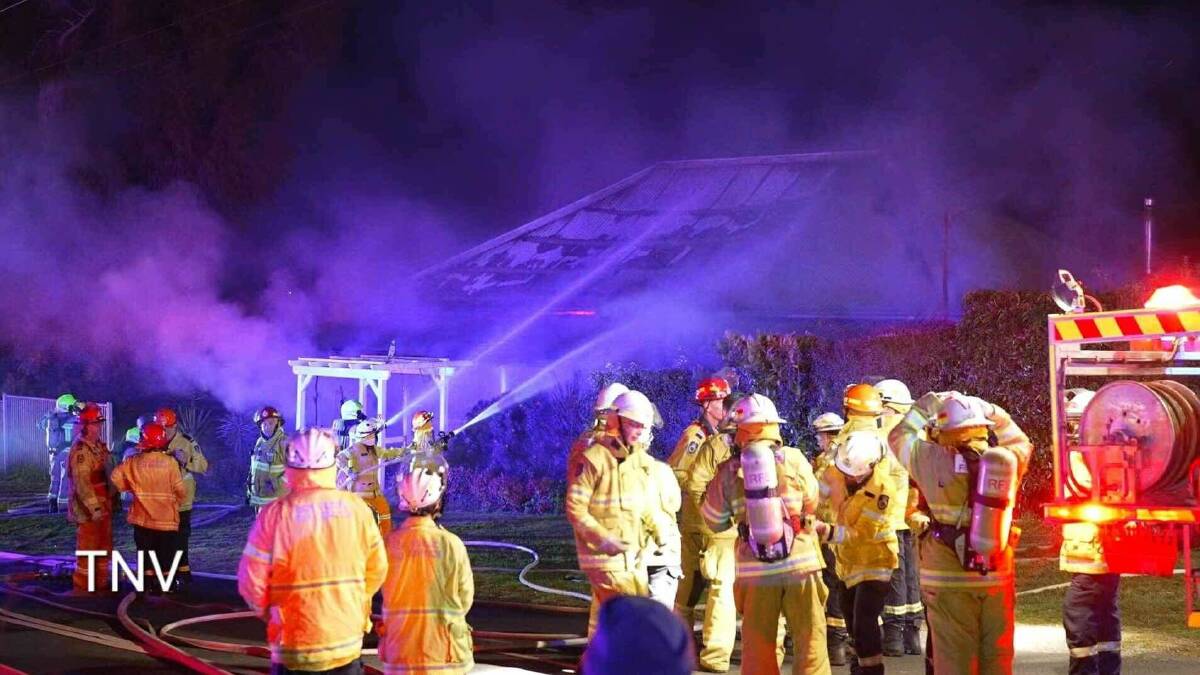 The scene of a house fire in Hawke Street, Millthorpe on August 6. Picture by Troy Pearson/TNV